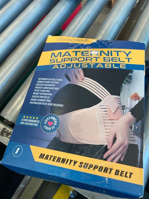 View 3 of *USED*
ChongErfei Maternity Belt, Pregnancy 3 in 1 Support Belt for Back/Pelvic/Hip Pain, Maternity Band Belly Support for Pregnancy Belly Support Band (L: Fit Ab 39.5"-51.3", Black)
