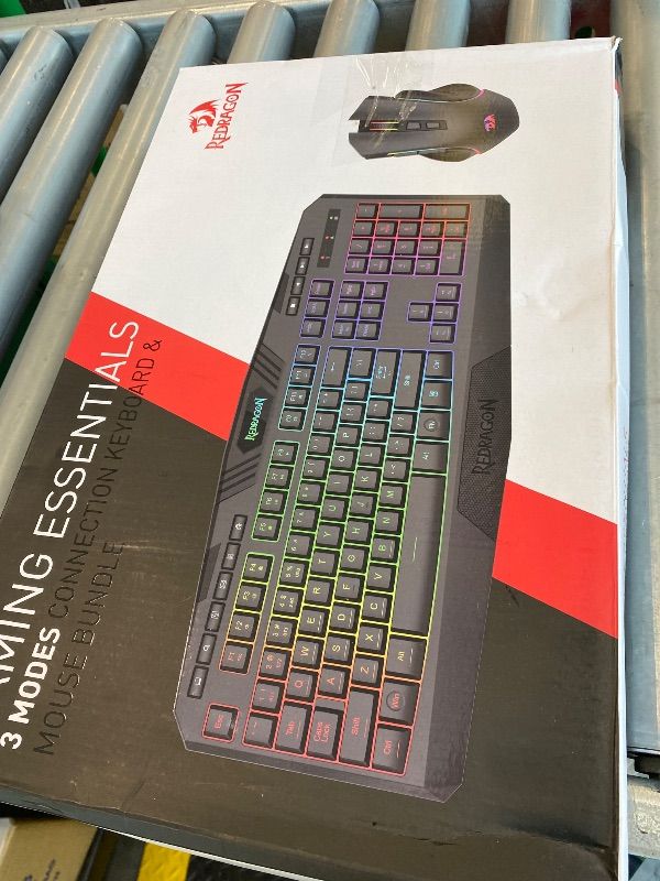 Photo 1 of *USED*
Redragon S101M-KS Gaming Keyboard and Mouse Wireless with Tri-Mode, RGB Keyboard and 4800 DPI Gaming Mouse, 10 Independent Multimedia Keys for Wins, PC, Computer, Wireless S101 Ideal for Gamer