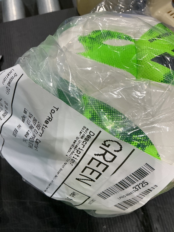 Photo 1 of **MINOR DAMAGE/check clerk comments**
adidas Unisex-Adult Tiro Match Soccer Ball, White/Team Green/Team Solar Green/Black, 4