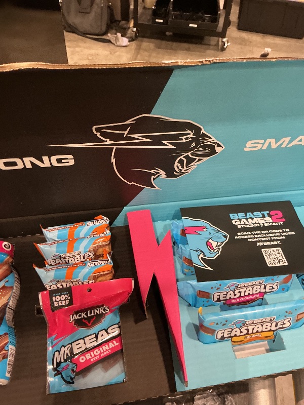 Photo 1 of **EVERYTHING IS UNOPENED**
jack Link’s x MrBeast Beef Jerky Variety Box, As Seen on Beast Games, Made with 100% Real Beef, Jerky Bags, Beef Sticks, Pantry-Ready Snacks, 9 Count Variety Pack