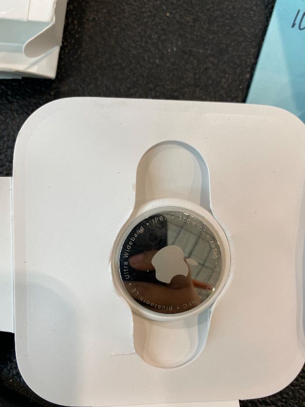 Photo 1 of *UNTESTED*
Apple AirTag. Keep Track of and find Your Keys, Wallet, Luggage, Backpack, and More. Simple one-tap Set up with iPhone or iPad, Bluetooth