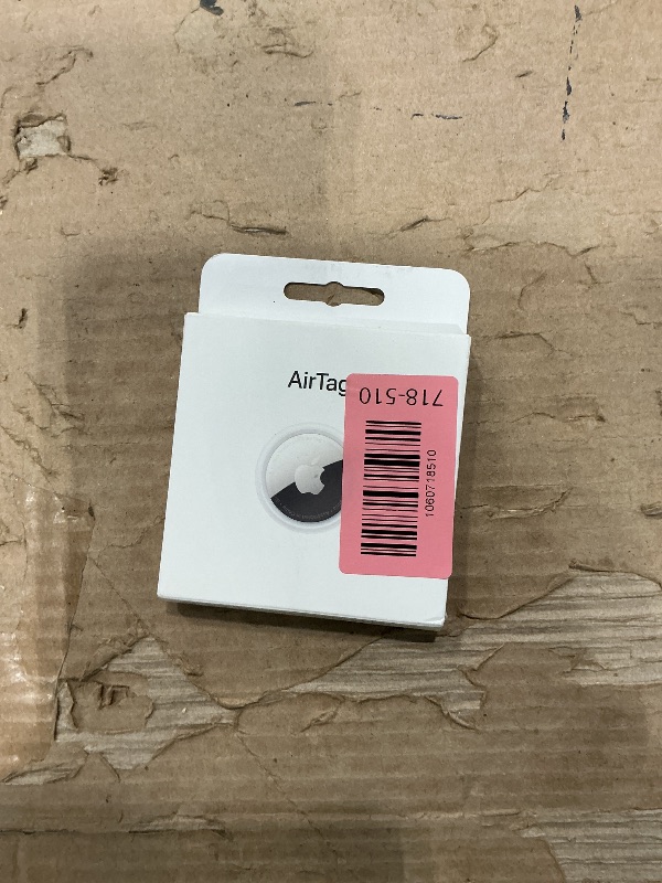 Photo 1 of *UNTESTED*
Apple AirTag. Keep Track of and find Your Keys, Wallet, Luggage, Backpack, and More. Simple one-tap Set up with iPhone or iPad, Bluetooth