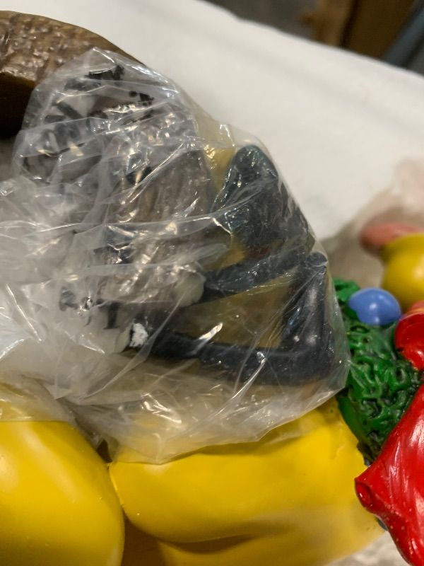 Photo 1 of *MINOR DAMAGE - USED*
MOMENTS IN TIME Disney Mickey Minnie & Pluto Christmas Figurine Santa Outfit Sled Decoration 10”H Hand-Painted Polyresin Holiday Home Decor Disney Holiday Collectible Tabletop Decor