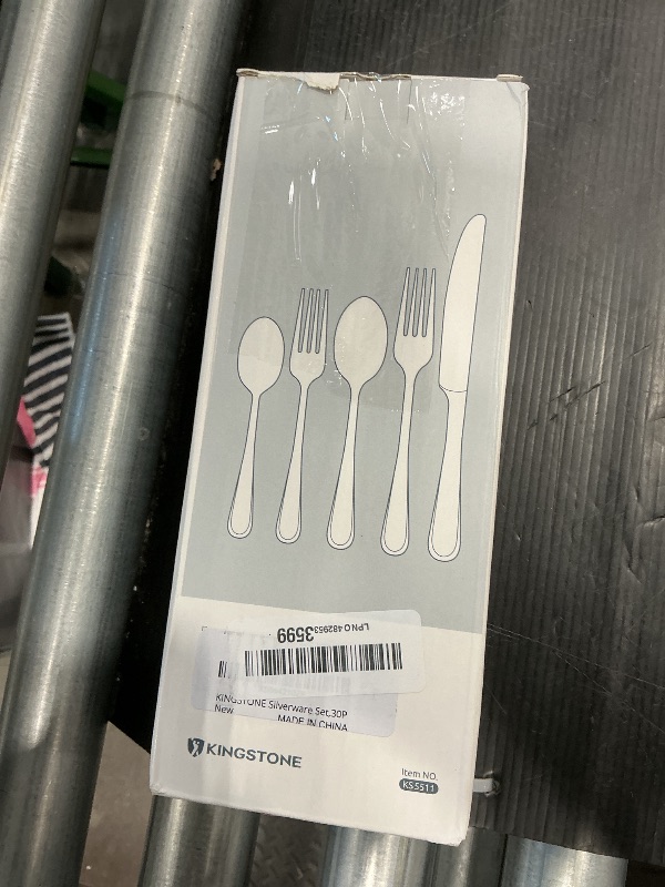 Photo 1 of **ONLY FORKS**KINGSTONE 30 Pieces Silverware Set for 6, Premium Stainless Steel Flatware Set, Heavy Duty and Modern Design Cutlery Set, Mirror Polished, Dishwasher Safe