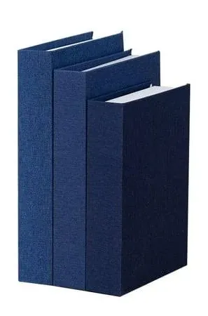 Photo 1 of 3pcs Faux Books for Decoration, Linen Fake Book Boxes Blank Stacked Decor Books for DIY Crafts Hotel Entryway Bookshelf Coffee Table, fenze Decorative