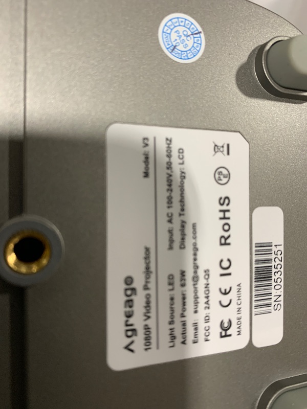 Photo 1 of [Electric Focus] Projector with WiFi and Bluetooth, Native 1080P 15,000 Lumens 4K Supported, Agreago Outdoor Movie Projector for Home Theater UP to 300", for iOS/Android/TV Stick/HDMI/USB