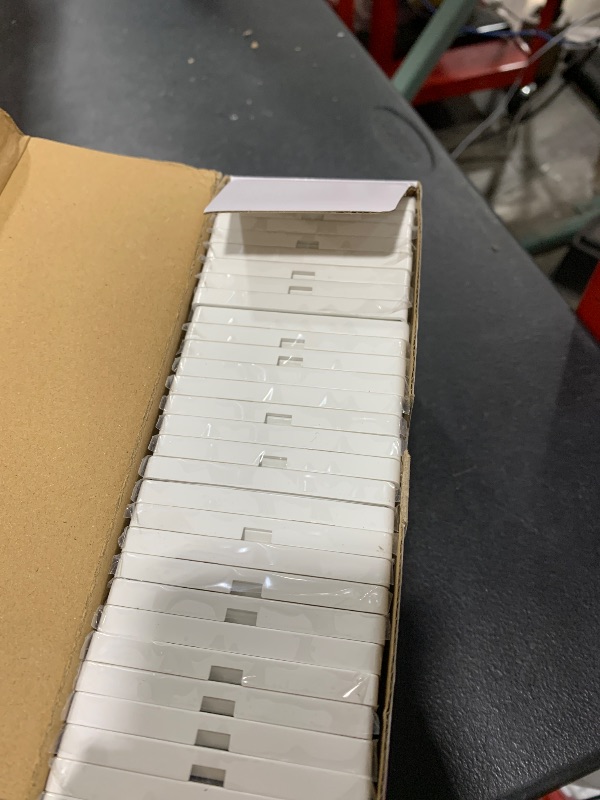 Photo 1 of 100 Pack BESTTEN 1-Gang Screwless Wall Plate, Decorator Outlet Cover, USWP4 Glossy White, Faceplate for Light Switch, Dimmer, USB, GFCI, Receptacle