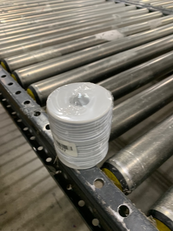 Photo 1 of 1/8 Inch White Bungee Cord Roll, 100 Feet Heavy Duty Elastic Shock Cord Nylon Stretch String Kayak Bungee Rope