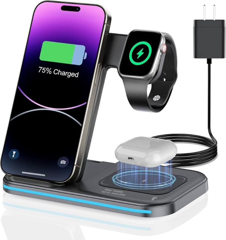 Photo 1 of  3 in 1 Charging Station Wireless Charger