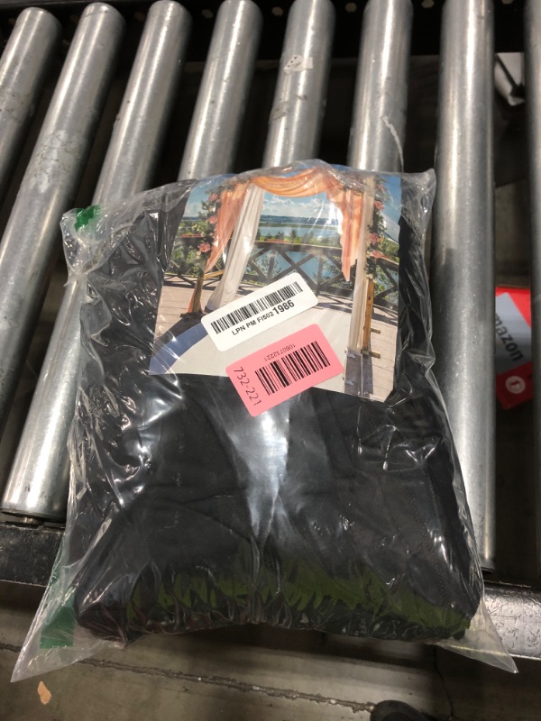 Photo 1 of 10 x 10 Feet Black Backdrop Curtain for Partie, Background Curtains for Photoshoot, Birthday, Wedding, Halloween, Thanksgiving, Christmas Day, New Year Party Decorations 5Ft x 10Ft, 2 Panels