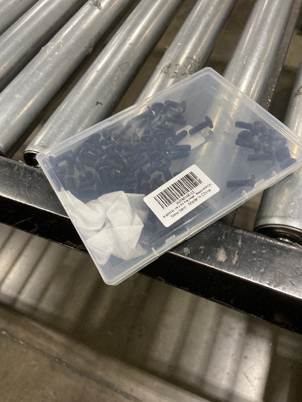 Photo 1 of 100Pcs 1/4-20 Bolt, 1/4-20 x 3/4" Flat Head Hex Socket Cap Screws, 304 Stainless Steel 18-8 Furniture Bolts, Black Zinc Finish, Full Thread (with Hex Spanner)