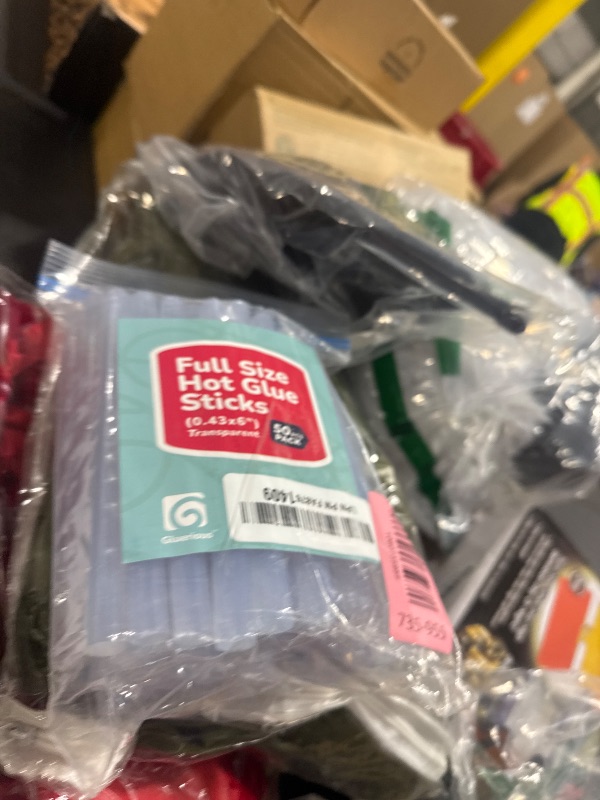 Photo 1 of 50pcs Full Size Hot Glue Sticks for Large Glue Gun, 0.43x6 inches Large Glue Sticks, Bulk-Pack for Arts Crafts DIY Fabric Gluing & More