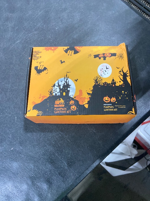 Photo 1 of ?With Hammer?Pumpkin Carving Kit Halloween, Safe and Easy Pumpkin Carving Set for Kids, DIY Stainless Steel Pumpkin Carving Tools for Halloween Decoration Jack-O-Lanterns, Gift for Halloween