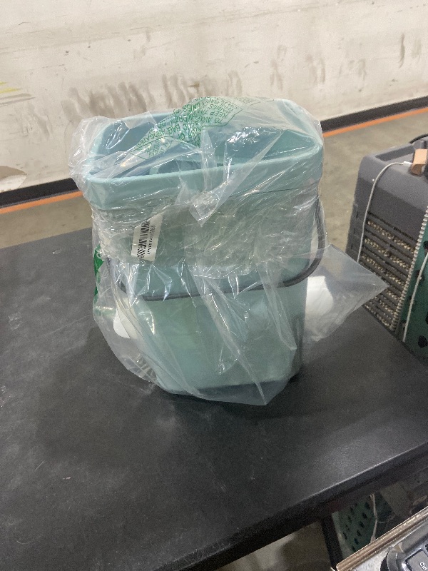 Photo 1 of ?Tgeyd Chicken Feeder and Chicken Waterer Set (3 Gallon/26 Pounds) - Hanging Automatic Chicken Feeder No Waste - Chicken Coop Accessories - Poultry Waterer