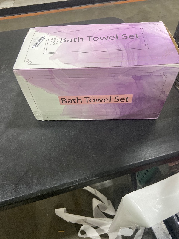 Photo 1 of 18 Pcs Gray Woven Family Towels Set-6 Bath Sheets,6 Hand Towels,6 Washcloths Soft Microfiber Towels Absorbent Shower Towel Quick Dry Beach Chair Towel Lint Less Towels Set for Bathroom Spa Gym Hotel