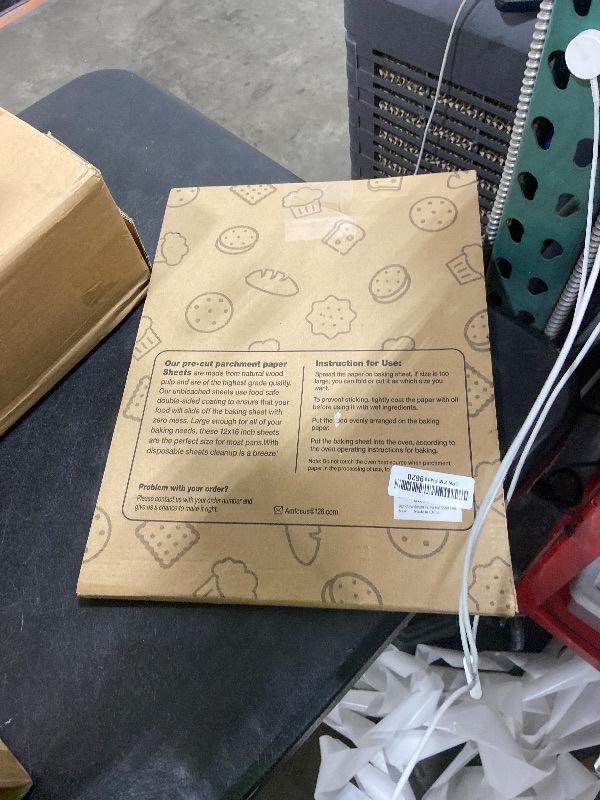 Photo 1 of 200 PCS Unbleached Parchment Paper Sheets for Baking 12x16 Inches, Non-Stick and Non-Toxic Pre-cut Parchment Sheets for Oven, Cooking, Grilling, Air Fryer and Steaming - Fit for Half Sheet Pans