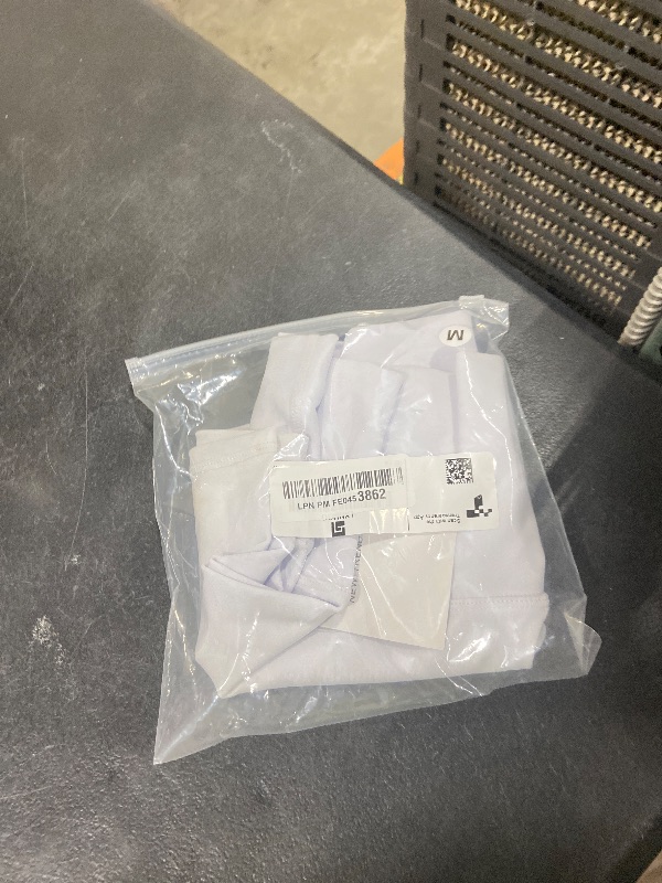 Photo 1 of *STAINED** LXNMGO Women's 2" High Waist Yoga Shorts Tummy Control Biker Running Workout Compression Shorts for Women White, M