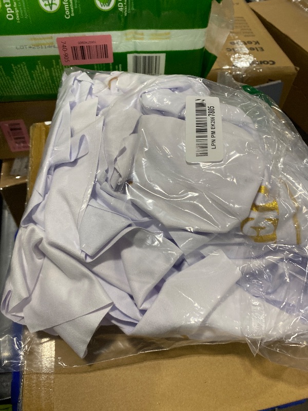 Photo 1 of 10 Pcs Reserved Chair Signs Cloth Church Placeholder Reserved Pew Signs Chair Reserved Seat Coverswith Printed Words For Weddings, Churches, Eceptions, Cinema,Celebrations, Parties and Events(White)