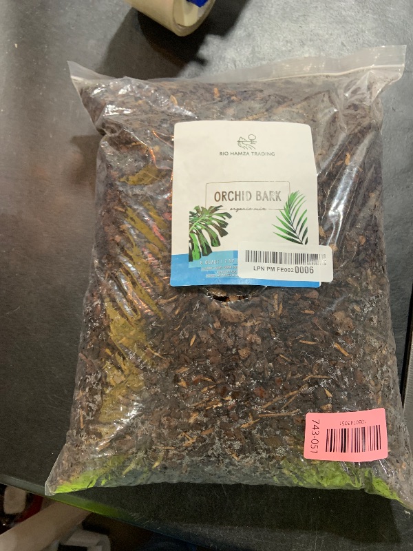 Photo 1 of 100% Organic Material All Natural Orchid Bark (8 Quarts), Long Lasting All Natural, High Flowering and Aeration for Orchid Plants, Vanda,Phalaenopsis, Cattleya and Houseplant Repotting