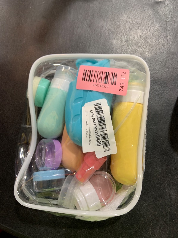 Photo 1 of 18pack Travel Bottles for Toiletries:Silicone TSA Approved-Containers for Toiletries,Leak Proof Refillable Liqus Shampoo And Conditioner Essentials toiletry Bottles