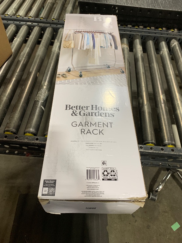 Photo 1 of *INCOMPLETE** Better Homes & Gardens Heavy Duty Garment Drying Clothes Rack - Adjustable Height, Folding, Rolling, Metal, Silver - Closet Organization