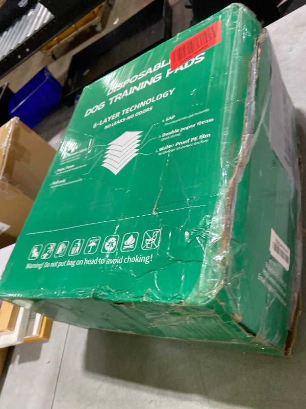 Photo 1 of 100 Count Large Dog & Cat Puppy Pee Pads - 28"x30" Absorbent Potty Training Pads | Leakproof Quick-Dry Disposable Pet Pads for Puppies, Dogs & Cats | Indoor, Outdoor, Litter Box, Housebreaking Use