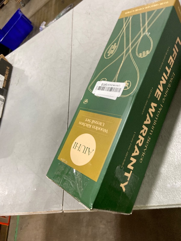 Photo 1 of 10 Pack Wooden Utensils for Cooking, Wood Utensil Set for Kitchen, Teak Wooden Spoon for Cooking, Non-Stick Spatula Ladle