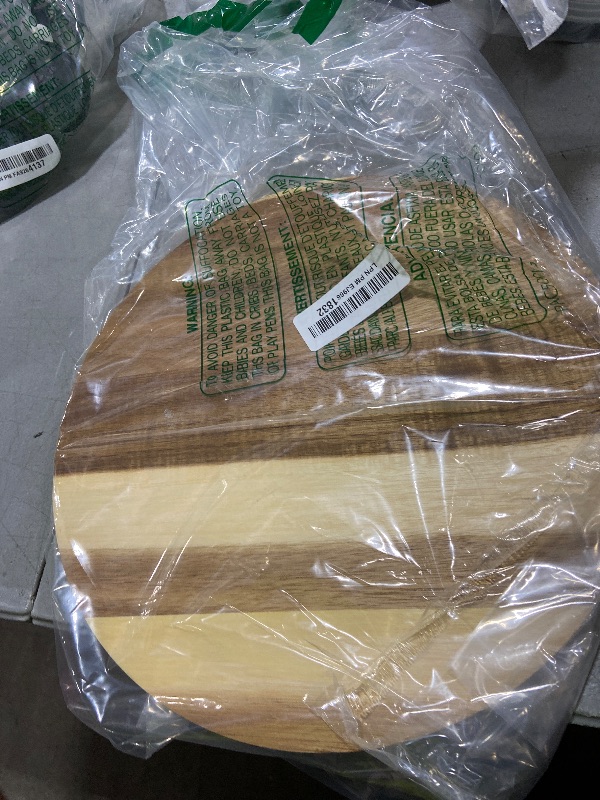 Photo 1 of 11.5 Inches Candle Holder Tray Home Decor, Round Wood Tray for Coffee Table, Small Wooden Serving Decorative Trays for Home