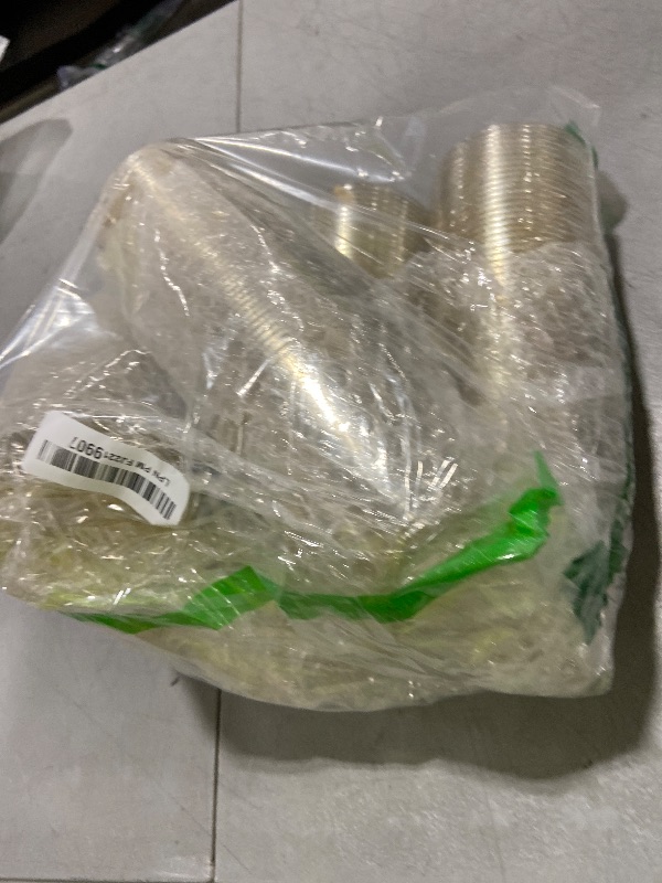 Photo 1 of [200 Pack] 9oz Plastic Cups with Gold Glitter Sturdy & Food Safe Plastic Wine Glasses Disposable Cups Party Wedding Cups Cocktail Glasses for Wine, Juice & Cold Beverages