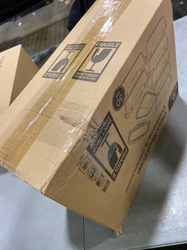 Photo 1 of [8-Pack,30 oz]Glass Meal Prep Containers,Glass Food Storage Containers,Airtight lunch Containers with Lids, Microwave, Oven, Freezer and Dishwasher