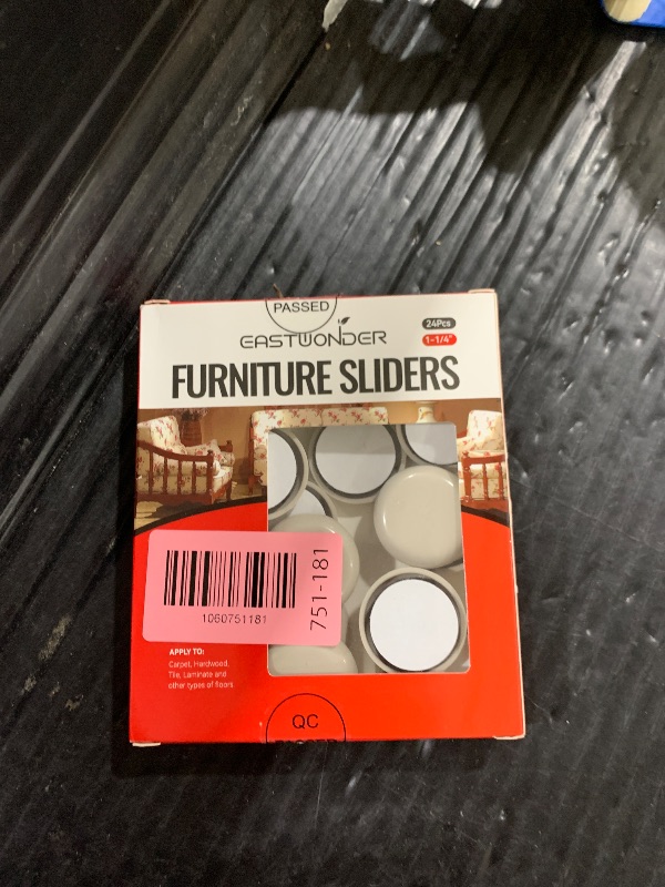 Photo 1 of 1-1/4" Furniture Sliders for Carpet & Hardwood Floors, 24PCS Furniture Pads for Quickly and Easily Move Any Item and Protect The Floor
