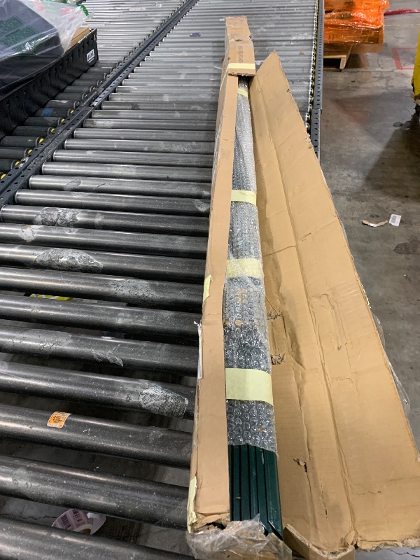 Photo 1 of 10 Pack Metal Fence Post, 7 Feet Heavy Duty Garden with U-Post, No Dig Garden Fence Stakes for Temporary Fencing, Corner Anchor