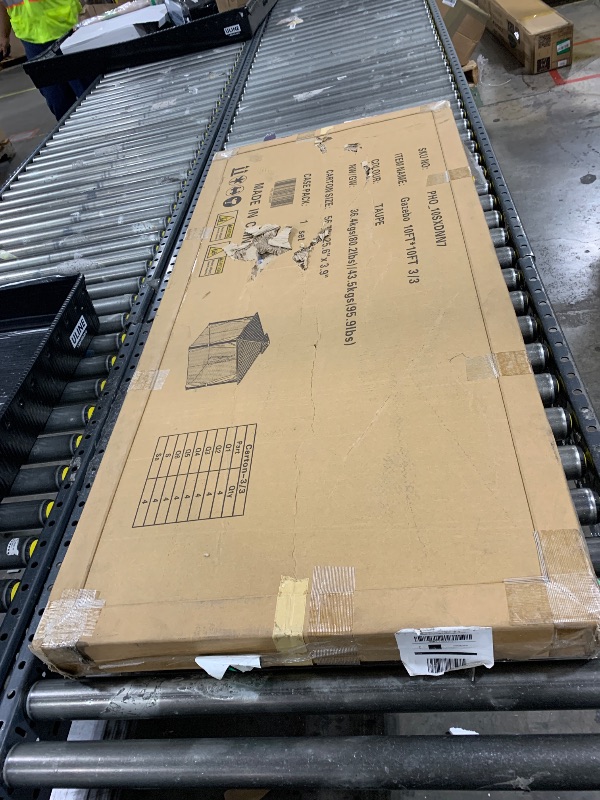 Photo 1 of 10'x10' Hardtop Gazebo, Heavy Duty Aluminum Permanent Hardtop Gazebo Outdoor Pavilion with Curtains and Netting for Garden (Khaki, 10'x10')