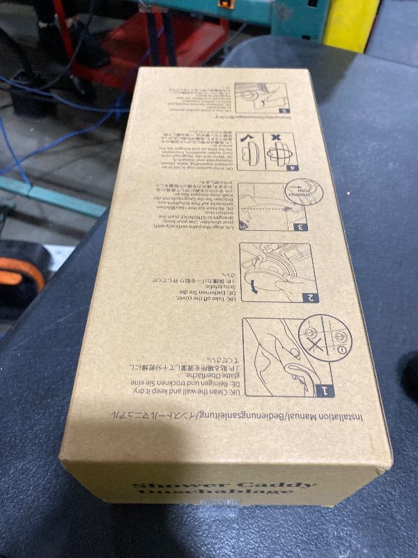 Photo 1 of LEVERLOC Shower Caddy Suction Cup, 2 Pack suction shower shelf with Hooks & Soap holder, NO-Drilling Bathroom Holder, Rustproof bathroom organizer, Black