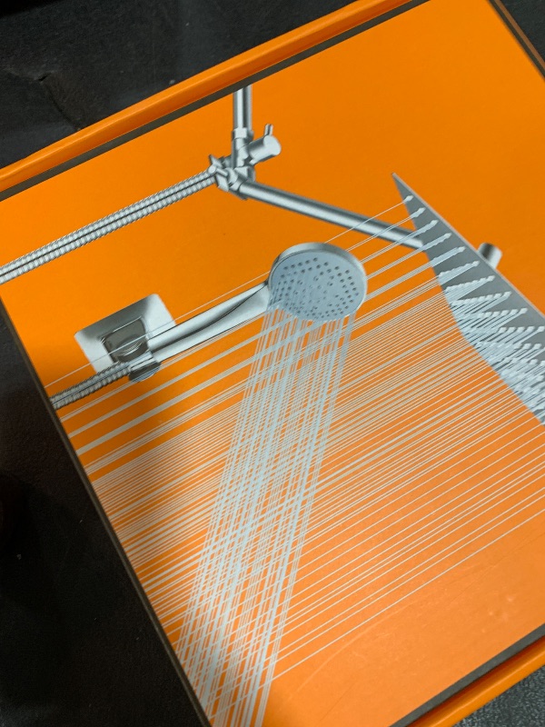 Photo 1 of 10 inch Rainfall Shower Head Combo Stainless Steel, THE FIRST WATERFALL mode, 10 Inch Rain Shower Head with Handheld 6 Spray Modes High Pressure, Overhead Shower Adjustable Extension Arm,Chrome