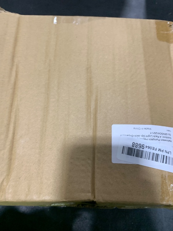 Photo 1 of [Timer & 4 Pack] Halloween Decorations Outdoor Pumpkin Pathway Light Garden Stake Lights, Waterproof Halloween Lights Battery Operated for Outside Home Patio Yard Pathway Grave Lawn Porch Party Decor