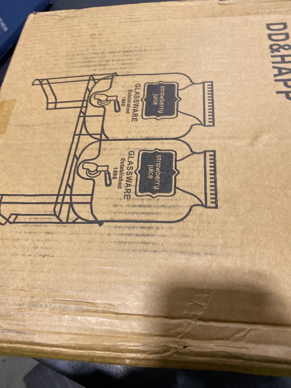 Photo 1 of 1 Gallon Glass Drink Dispensers For Parties 2PACK.Beverage Dispenser,Glass Drink Dispenser With Stand And Stainless Steel Spigot 100% Leakproof.Lemonade Dispenser With Ice Cylinder.Laundry Detergent