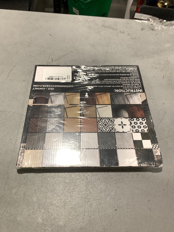 Photo 1 of 10-Pack Peel and Stick Floor Tiles Vinyl Floor 12 x 12 inch Self Adhesive Waterproof Glossy Flooring Planks DIY for Bathroom, Kitchen, Living Room, RV, Cover 10 Sq. Ft, Polish Light Grey Marble