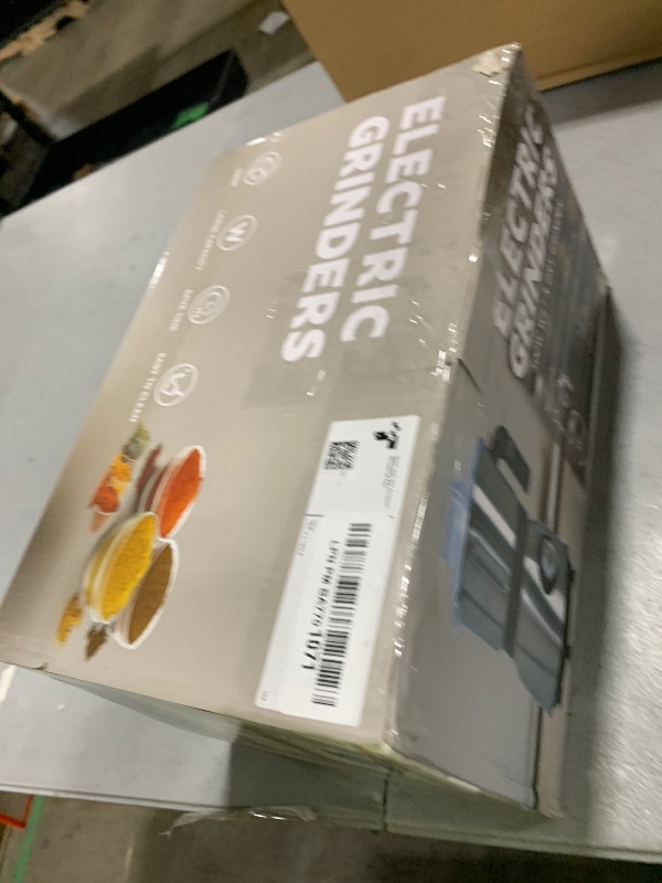 Photo 1 of *INCOMPLETE** Electric Spice and Nut Grinders - 3 Stainless Steel Blades, 1 Filter, 1 Brush - 500W Grinder for Kitchen Dry Use (Black)