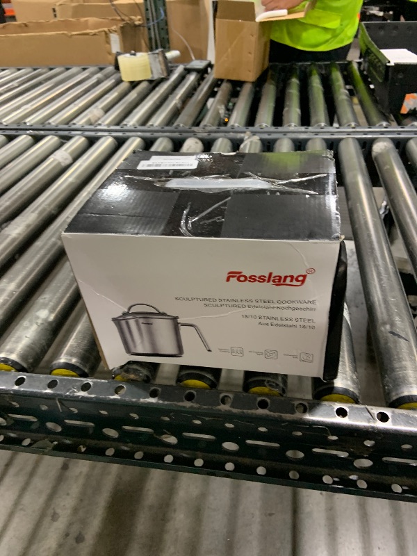 Photo 1 of 1.5 Quart Stainless Steel Saucepan with Pour Spout, Saucepan with Glass Lid, 6 cups Burner Pot with Spout - for Boiling Milk, Sauce, Gravies, Noodles