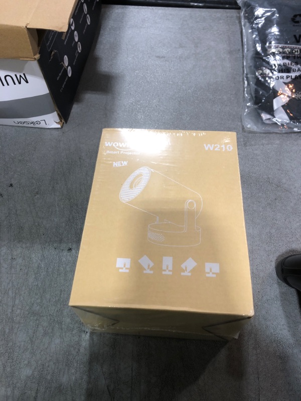 Photo 1 of [Built-in Apps & 2025 Upgraded] Mini Projector with WiFi 6 and Bluetooth 5.4 Support 4K 1080P Auto Keystone 180° Rotatable Projector Portable Compatibile with HDMI/TV Stick/Memory Stick/Laptop, White