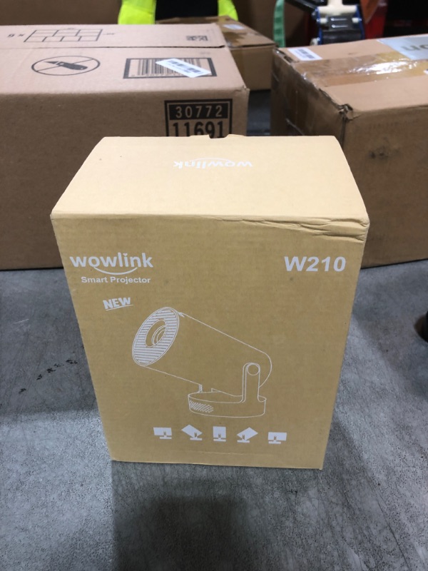 Photo 1 of [Built-in Apps & 2025 Upgraded] Mini Projector with WiFi 6 and Bluetooth 5.4 Support 4K 1080P Auto Keystone 180° Rotatable Projector Portable Compatibile with HDMI/TV Stick/Memory Stick/Laptop, White