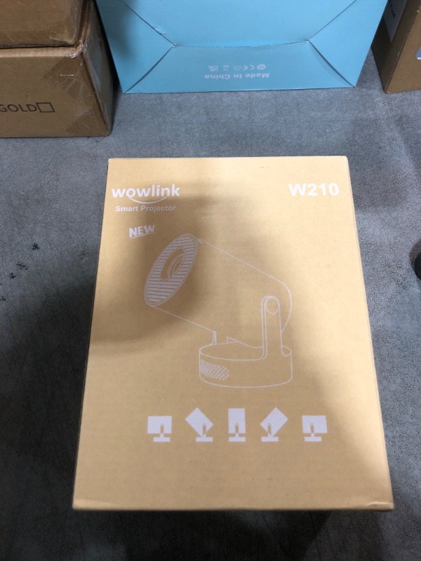 Photo 1 of [Built-in Apps & 2025 Upgraded] Mini Projector with WiFi 6 and Bluetooth 5.4 Support 4K 1080P Auto Keystone 180° Rotatable Projector Portable Compatibile with HDMI/TV Stick/Memory Stick/Laptop, White