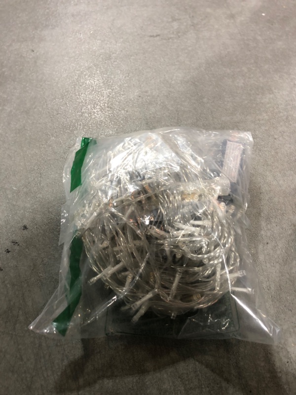 Photo 1 of 300 LED Christmas Lights Outdoor Indoor 100ft Connectable Warm White Christmas Lights 8 Modes Clear Wire Waterproof, Plug in Twinkle Fairy String Light for Bedroom Wedding Party Xmars Tree Decorations