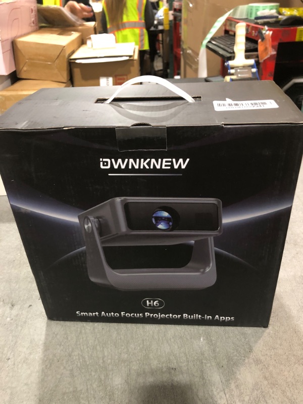 Photo 1 of ?Buit-in Google TV & Voice Control?Smart Projector with WiFi 6 and Bluetooth, 4K Support Movie Outdoor Projectors Compatible with Netflix/Prime Video/YouTube, Auto Focus Home Proyector (Grey)