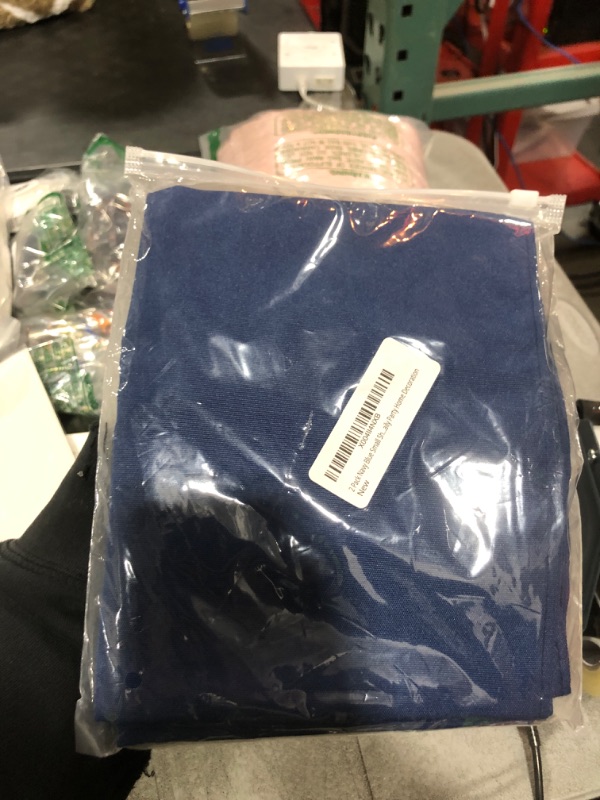 Photo 1 of 2 Pack Navy Blue Small Short Table Runner 12 x 36 Inch Solid Color Runners Coffee Table Dresser for Daily Party Home Decoration