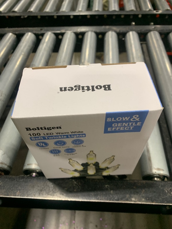 Photo 1 of 100 LED Soft Twinke Lights, Slow Twinkling Christmas Lights, 50 of 100 Lights Twinkle, Waterproof Gentle Glow, UL Certified 29 Ft Connectable Indoor Outdoor (Warm White)