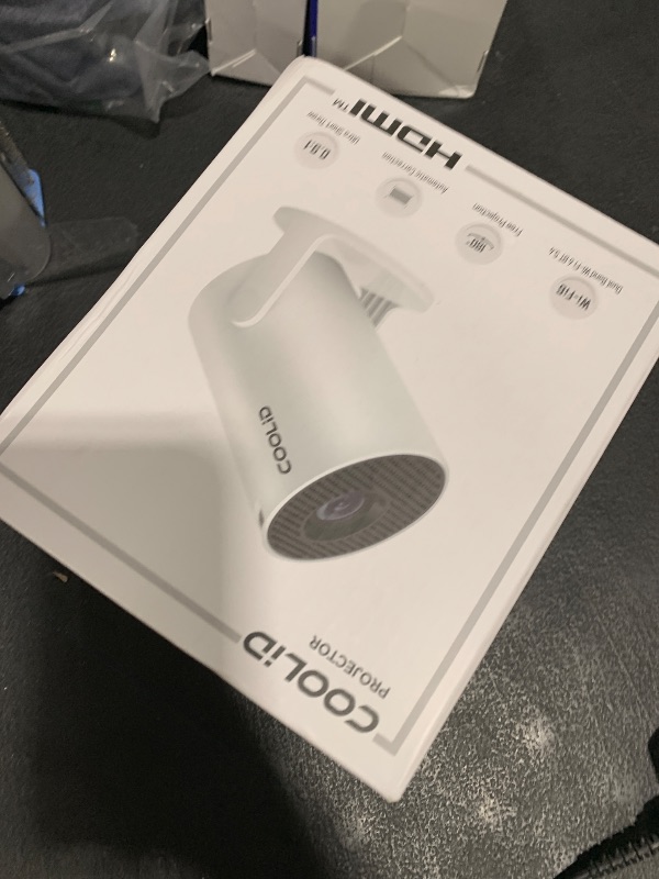 Photo 1 of [Built-in Apps & 2025 Upgraded] Mini Projector Support 4K 1080P Auto Keystone 270° Rotatable with WiFi 6 and Bluetooth 5.4, Projector Portable Compatibile with HDMI/TV Stick/Memory Stick/Laptop-White