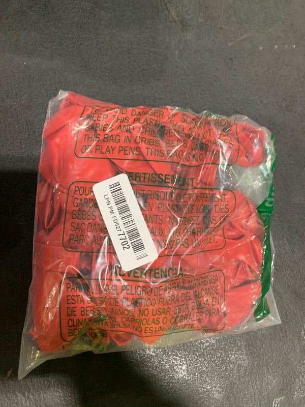 Photo 1 of 100pcs Red Balloons Latex Balloon Different Sizes 18 inch +12 inch +10 inch +5 inch for Christmas Valentine's Day Wedding Birthday Party Decoration