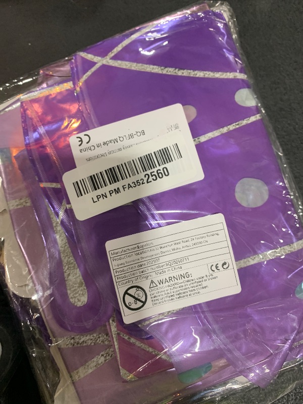 Photo 1 of 18Pcs Purple Butterfly Balloons and Happy Birthday Banners for Purple Butterfly Birthday Decorations